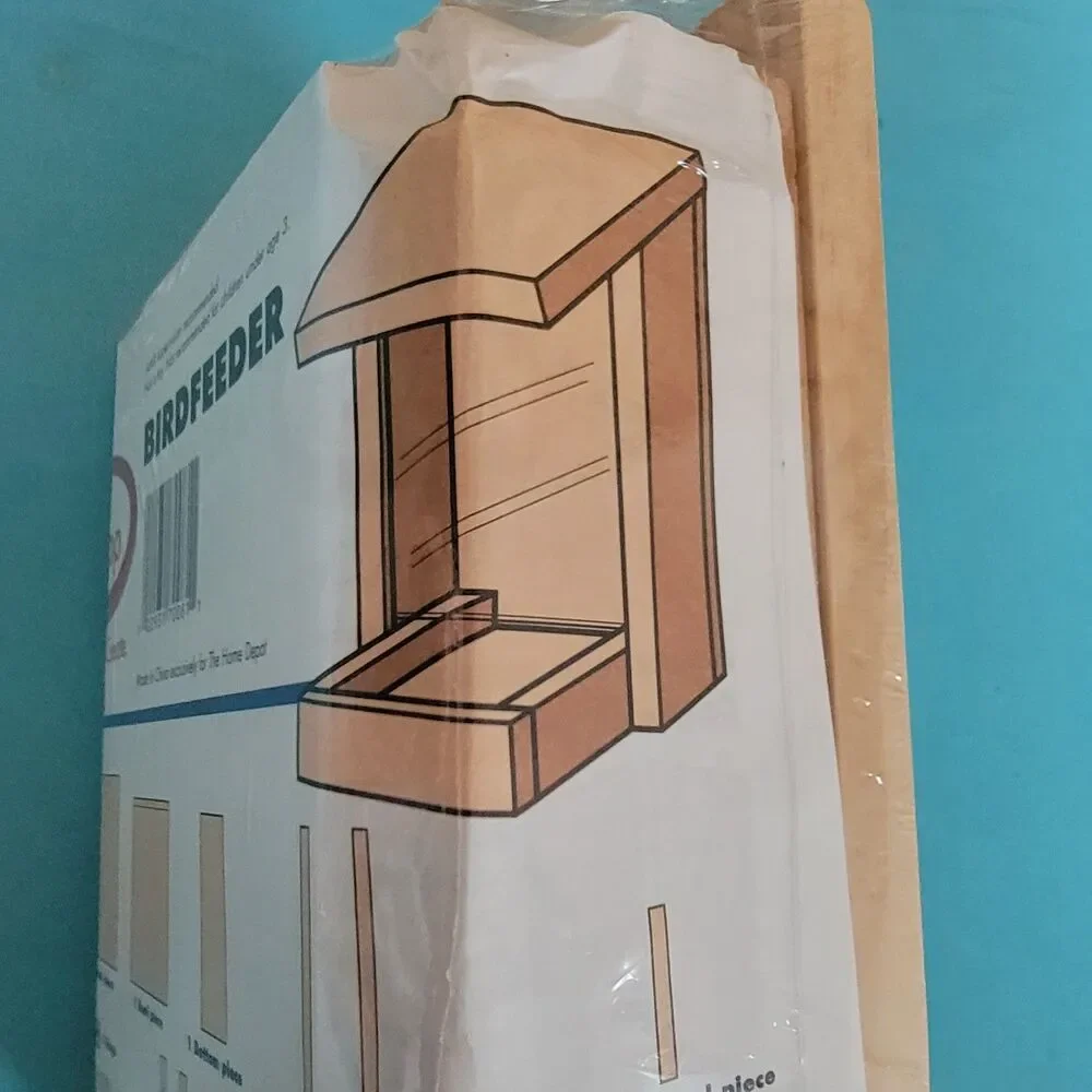 Home Depot Kids Workshop Wooden Birdfeeder Kit New In Package